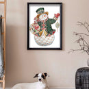 DIY Christmas Snowman Drawing Part Drill Special Shape Diamond Painting Kit