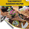 Hollow Hand Hoe - Sharp Gardening Gift for Backyard Weeding Loosing Planting