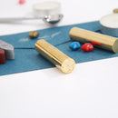 Retro Cylindrical Sealing Wax Brass Envelope Stamp Customs Accessories (D) Newly
