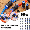 20pcs/Quick Pneumatic Straight Union Push 6mm-OD Tube To Connect Air Fitting