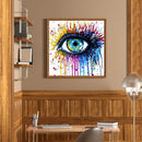 Partial Embroidery Kits Eyes 11CT Stamped 3 Strands Needlework Home Decoration