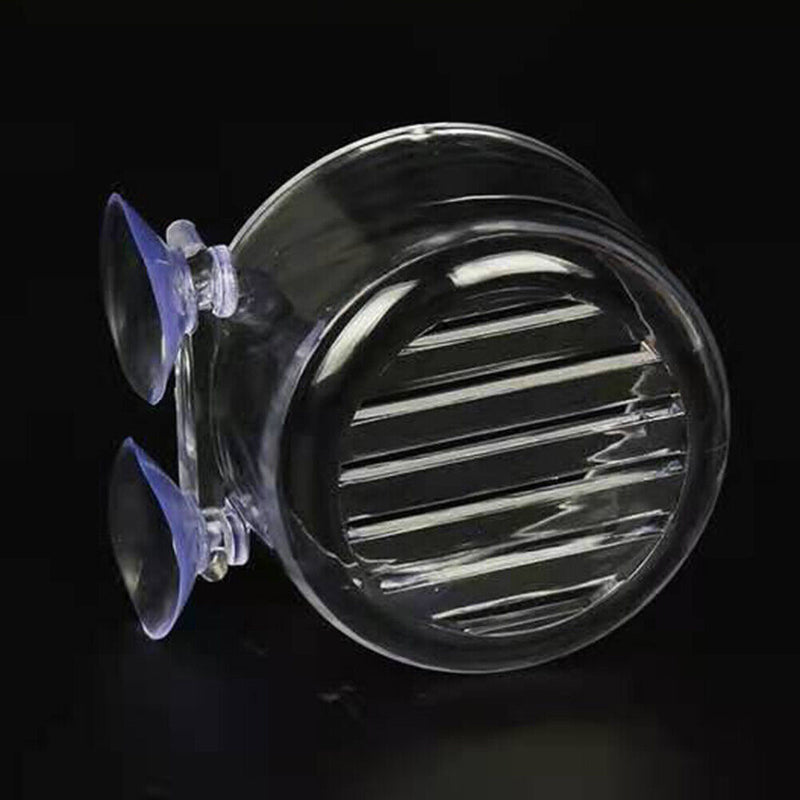 Fish Tank Acrylic Red Worm Cup Aquarium Suction Cup Hanging Floating Container