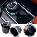 Car Ashtray Ash Blue LED Light Smokeless Stand Cylinder Hot Holder Cup Tool C9T5