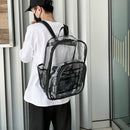 Preppy Style Women Multi Layers Rucksack Casual Clear Large Capacity Backpacks