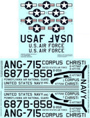 Caracal Decals 1/72 CURTISS C-46 COMMANDO USAF & USN Versions