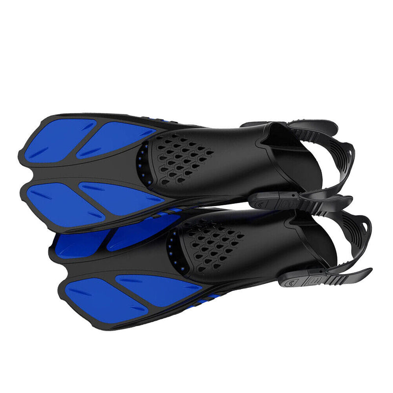 Diving Swimming Fins Adults Water Sport Training Foot Flippers (Blue S/M) Newly
