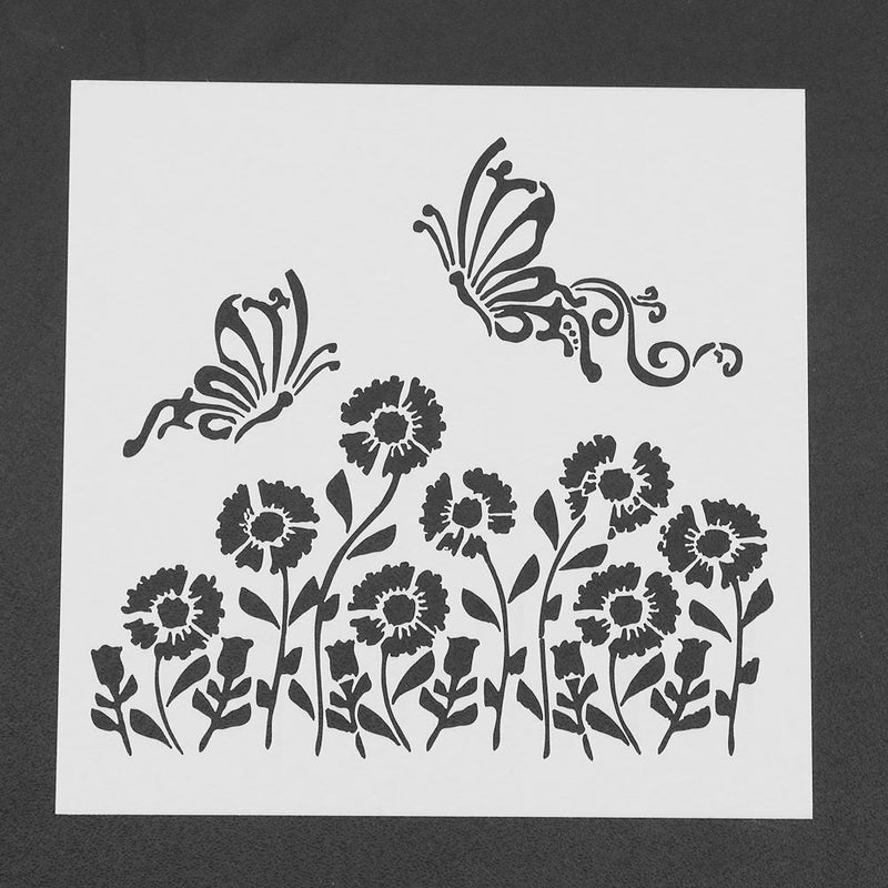 Plastic Cake Flower Spray Stencils DIY Mold Mould Fondant Template(PH-22)