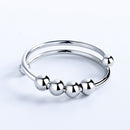 Coil Accessories Fidget Beads Rings Beaded Jewelry Anxiety Ring Rotate Freely