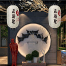 25cm Lantern Cloth Japanese Style Printing Fabric for Bar Pub Decor (H) Newly