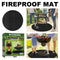 Fire Pit Mat - Fire Heat Resistant Pad for Under Grill Bonfires Grass Garden