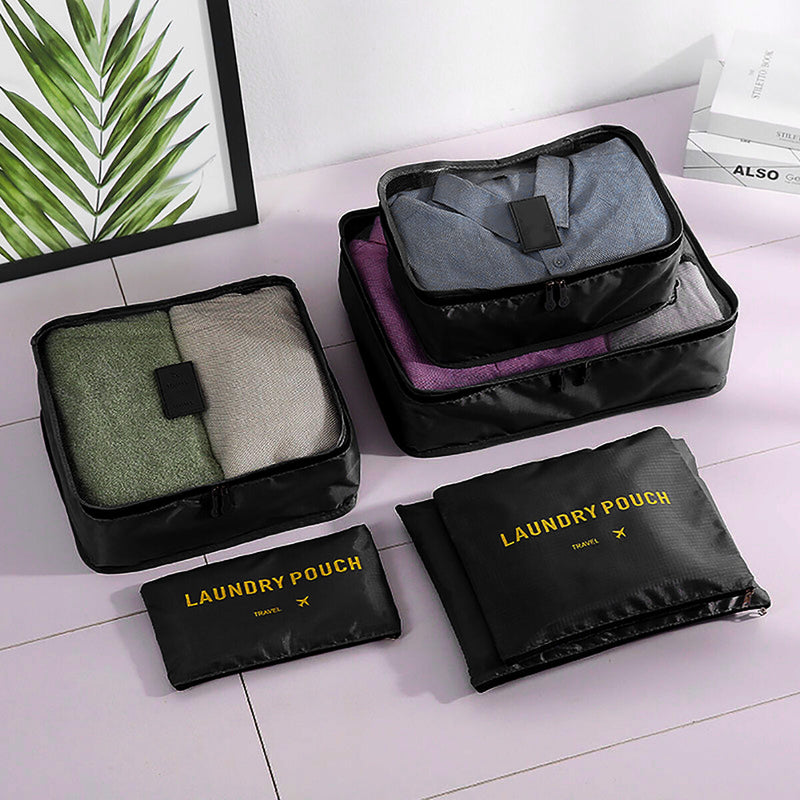 6 Pieces Packing Cubes Multi-functional Clothing Sorting Packages for Suitc