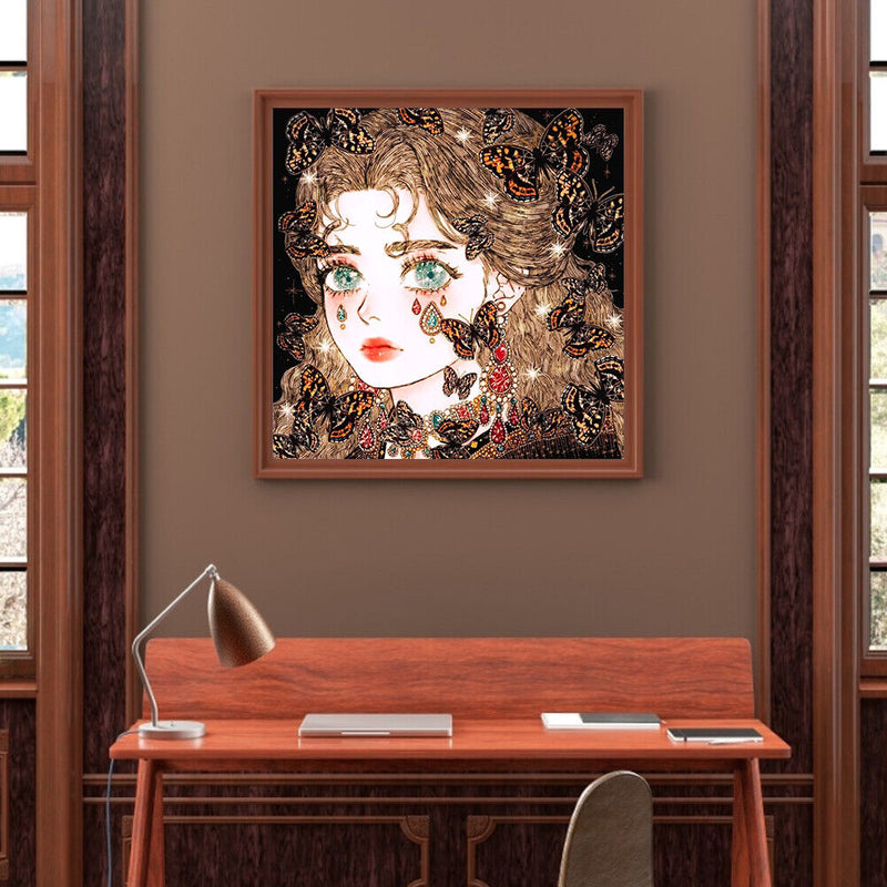 5D Diamond Painting DIY Butterfly Beauty Full Round Drill Picture (NY142)