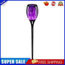 12 LED Flame Torch Light Solar Powered Garden Path Plug-In Decoration Lamp