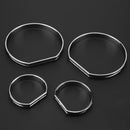 4pcs/set Car Front Dashboard Frame Instrument Panel Frame Styling Parts for E46