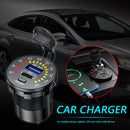 Car USB Charger QC3.0 + PD USB Type C Socket with On/Off Switch + Terminals