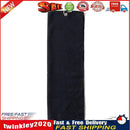 Golf Towel Sports Running Yoga Cleaning Towels with Buckle Clip (Black) Newly