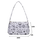 Fashion Women Cow Spotted Printing Underarm Bag Casual Small Handbag (D)