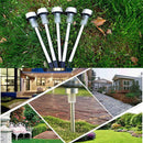 10x LED Solar Lawn Lamp Garden Pathway Yard Bollard Light (Warm Light) Newly