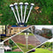 10x LED Solar Lawn Lamp Garden Pathway Yard Bollard Light (Warm Light) Newly
