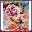 Painting By Numbers Kit DIY Beauty Women Hand Painted Canvas Oil Wall Pictu