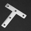 4pcs T-type Angle Fastener Shelf Stainless Steel Angle Codes Furniture Connector