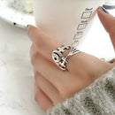 Guides Finger Wear Thimble Fish Bone Shape Crochet Loop Sewing Knitting Ring