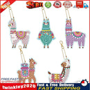 5pcs Diamond Painting Alpaca Keychain DIY Crystal Drill Key Ring (YSGJ030) Newly