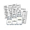 132Pcs/6 Sheets Kitchen Pantry Labels Transparent Waterproof HOT I4V9