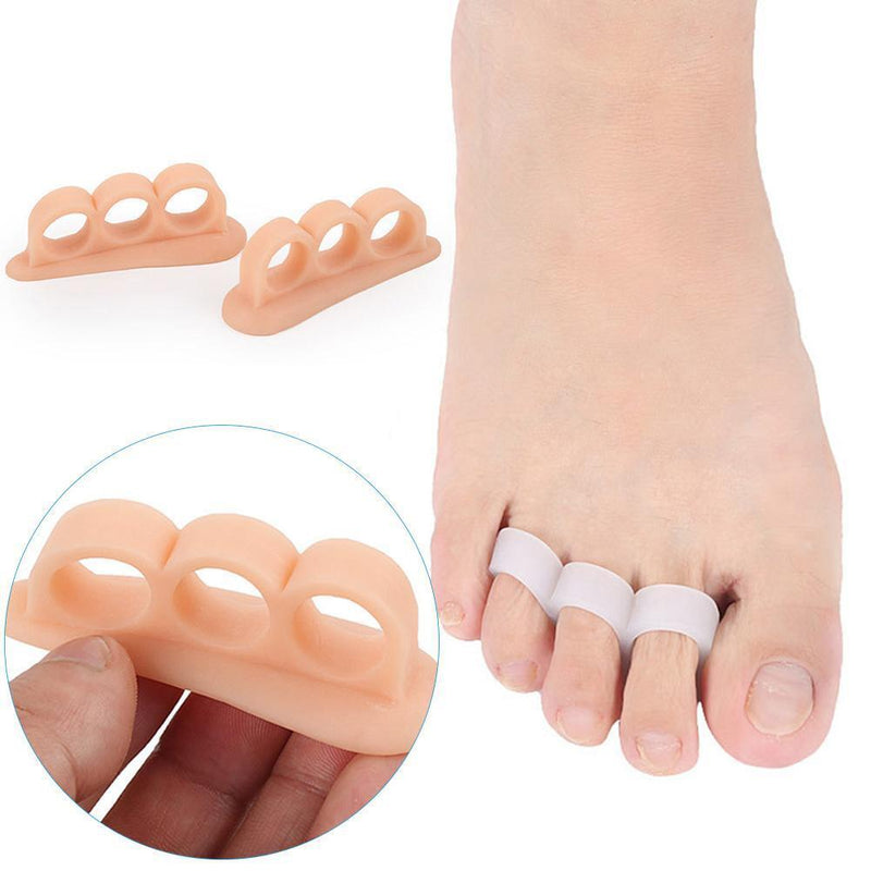 1 Pair Silicone Foot Care Gel Bunion Protector Toe Separators Straightener