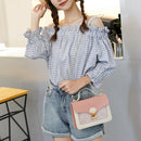 Shoulder Crossbody Bags Women PU Leather Stars Pattern Chain Messenger Handbags