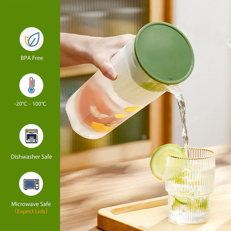 #A Plastic Iced Water Container - Summer Cooling Tool for Iced Tea Milk Lemona