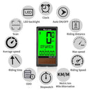 Sports Cycling Odometer Bicycle Computer Bike Speedometer Wireless Stopwatch