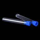 10x 15x100mm Clear Plastic Test Tubes Hard Plastic Test Tube With Wing Plu TP ^?
