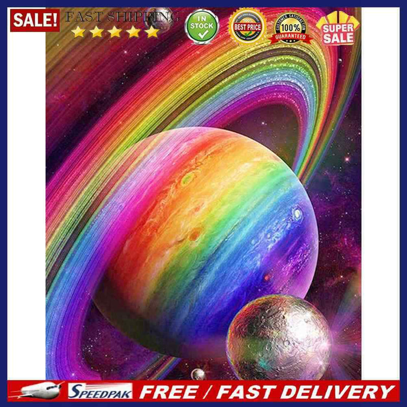 5D Full Square Drill Diamond Painting DIY Planet Universe Rhinestone Picture