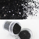 Tips Mix Size Beauty Dust Pigments Paillette Black Sequins Nail Glitter Powder