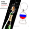 Russian National Flag Bottle Opener Gem Keychain Multifunctional Car Key Ring