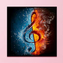 Full Cross Stitch 11CT Flame Note Counted Embroidery DIY Home Decoration Gifts