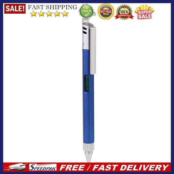 Multi-function Ball-point Pen Mobile Phone Bracket Plastic Level Instrument Scre