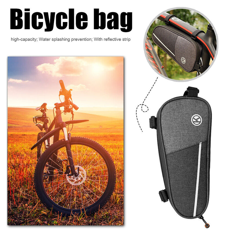Bicycle Triangle Bag Large Capacity MTB Road Bike Frame Pouch Cycling Packs