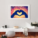 5D Full Drill Diamond Painting Kit Abstract Heart Rhinestone Drill Point Craft