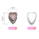 Heart Rhinestone Adhesive Car Hook Organizer Storage Hanger for Cable Headpho