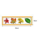 Leaves 14CT Stamped Cross Stitch Kit Sewing Needlework Embroidery (J207)