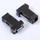VGA Extender Female to Lan Cat5 Cat5e/6 RJ45 Ethernet Female Adapter