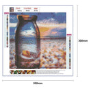 5D Full Drill Diamond Painting DIY Bottle Scenery Cross Stitch Home Decor Gif