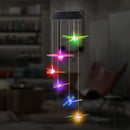 Dragonfly Solar LED Color Changing Wind Chime Lamp Garden Pendant Light (A)