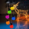 Solar Color-Changing Halloween Lamp Party Wind Chime Hook Lantern (Pumpkin)
