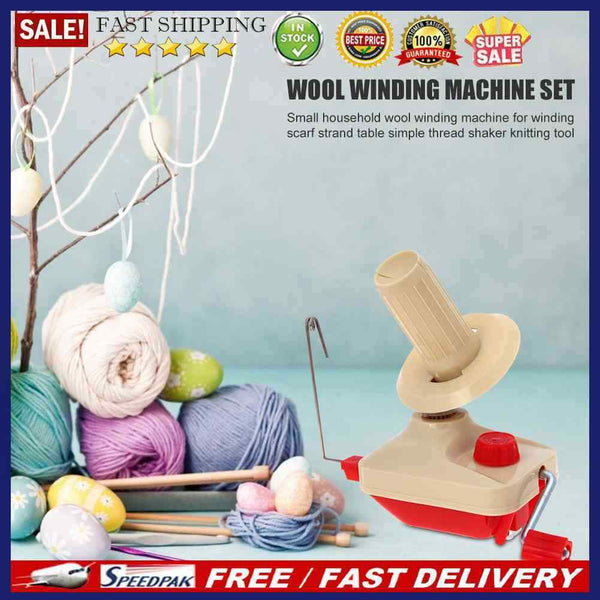 Plastic Hand Operated Yarn Winder Fiber Thread Winding Machine Tool Supplies