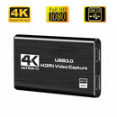4K 1080P 60fps Video Capture Card HDMI-compatible Camera Camcorder USB 3.0
