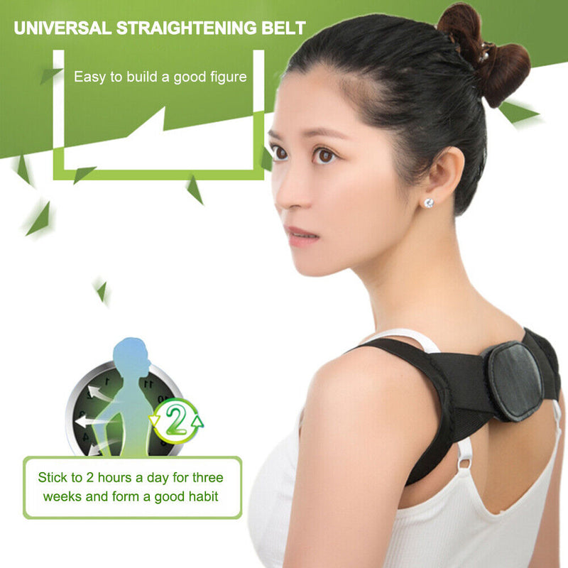 Brace Support Belt Adjustable Back Clavicle Spine Shoulder Posture Correctors