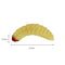 100pcs 2.4cm 0.5g Maggot Bionic Fishing Lures Artificial Soft Bait (Beige)